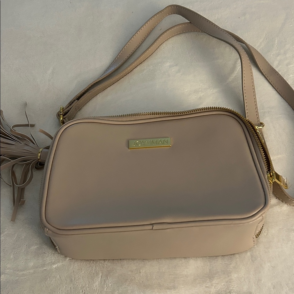 Joy & Iman Beige Crossbody Bag